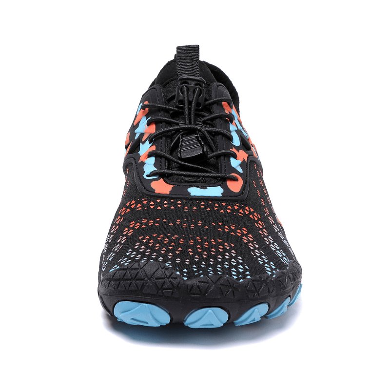 FluxTrail Knit Trail Runners — Zero-Drop, Wide Toe Box, Breathable Sock-Fit Unisex