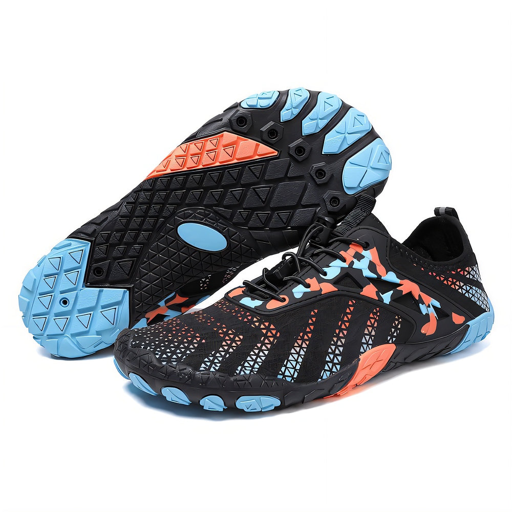 FluxTrail Sock-Fit Trail Running Shoes — Zero-Drop, Wide Toe Box, Barefoot Unisex