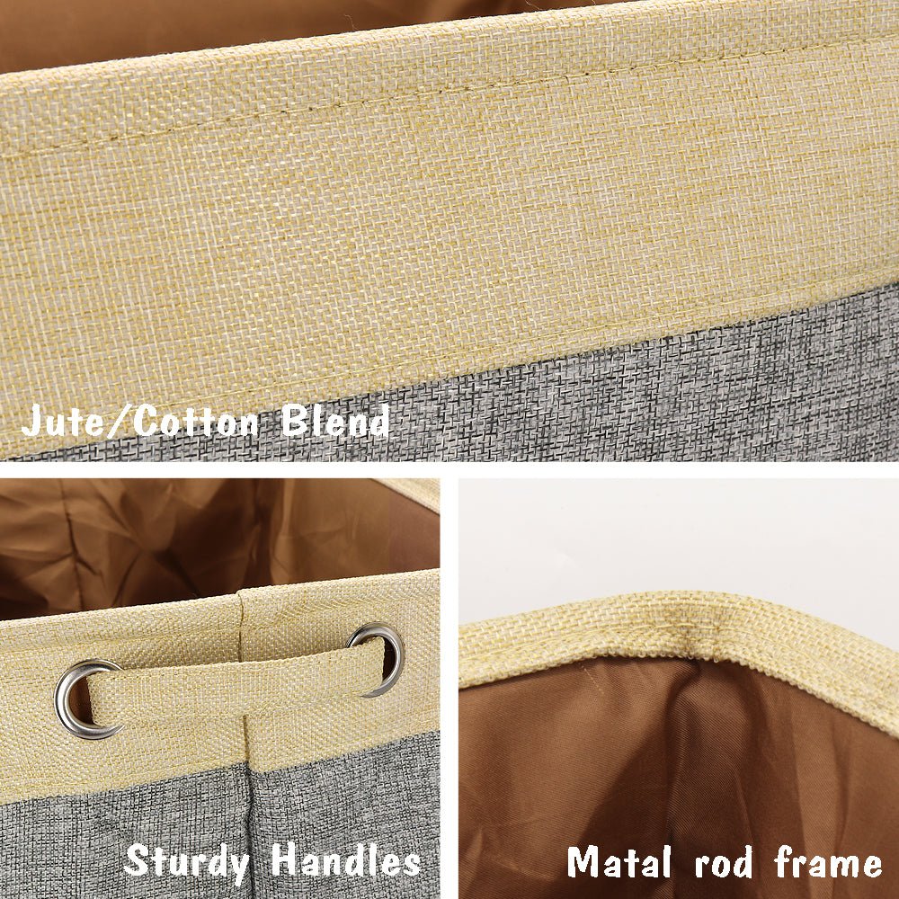 Canvas Dog Toy Storage Basket — 14 × 8.7 × 10 in Organizer for Pet Toys
