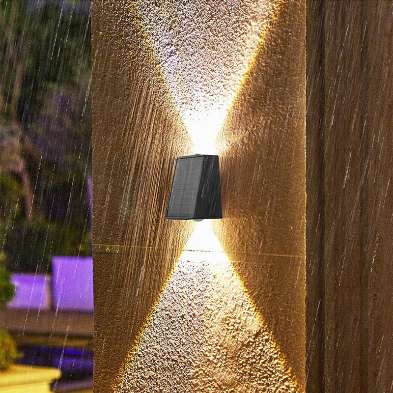 Solar LED Wall Light — Wireless Dusk-to-Dawn Outdoor Sconce, IP44