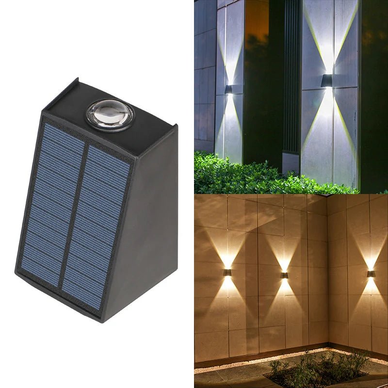 Solar LED Wall Light — Wireless Dusk-to-Dawn Outdoor Sconce, IP44