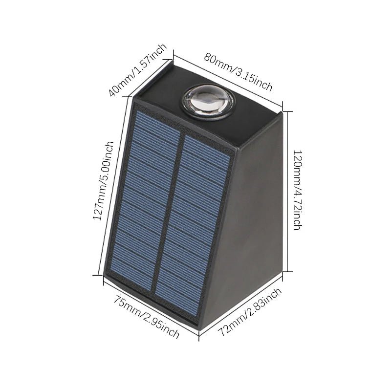 Solar LED Wall Light — Wireless Dusk-to-Dawn Outdoor Sconce, IP44