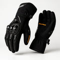 Motorcycle Gloves, Waterproof Windproof, Carbon Fiber Armor, Touchscreen, Reflective
