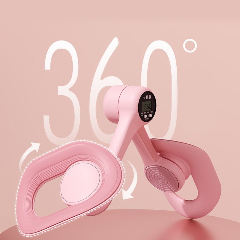 Pelvic Floor Trainer — 360° Rotating Multi-Muscle Home Exerciser, Slip-Resistant TPE, Pink or Blue