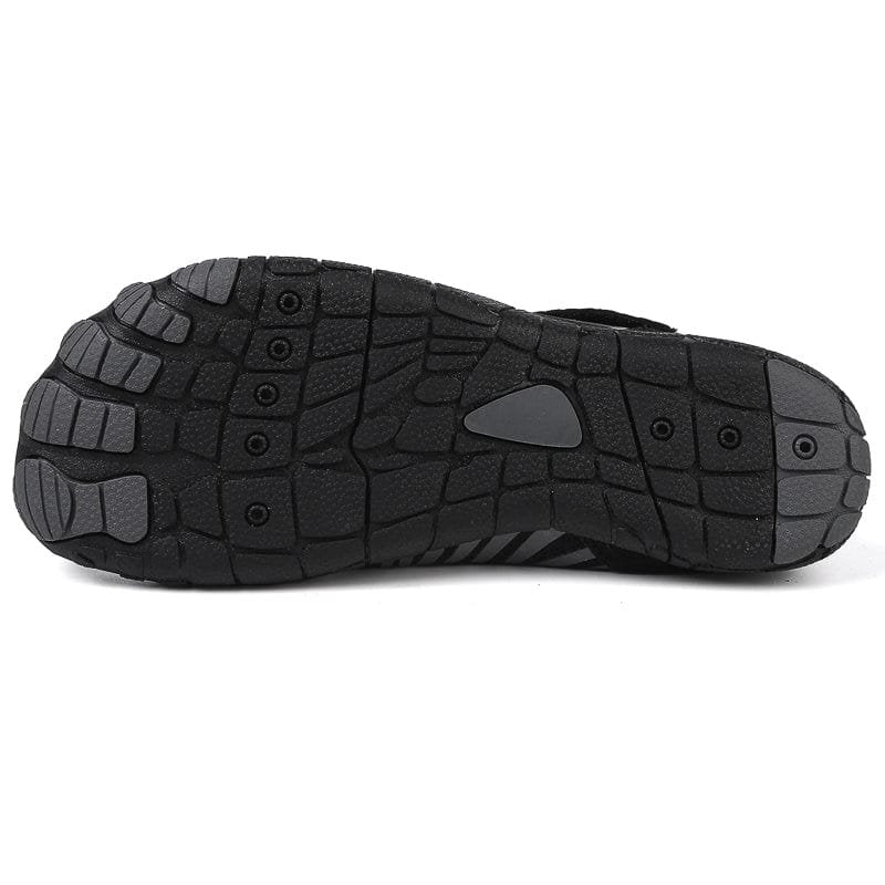 Solyn Slip-On Athletic Shoes in Black — Breathable Mesh, Low-Profile Sole