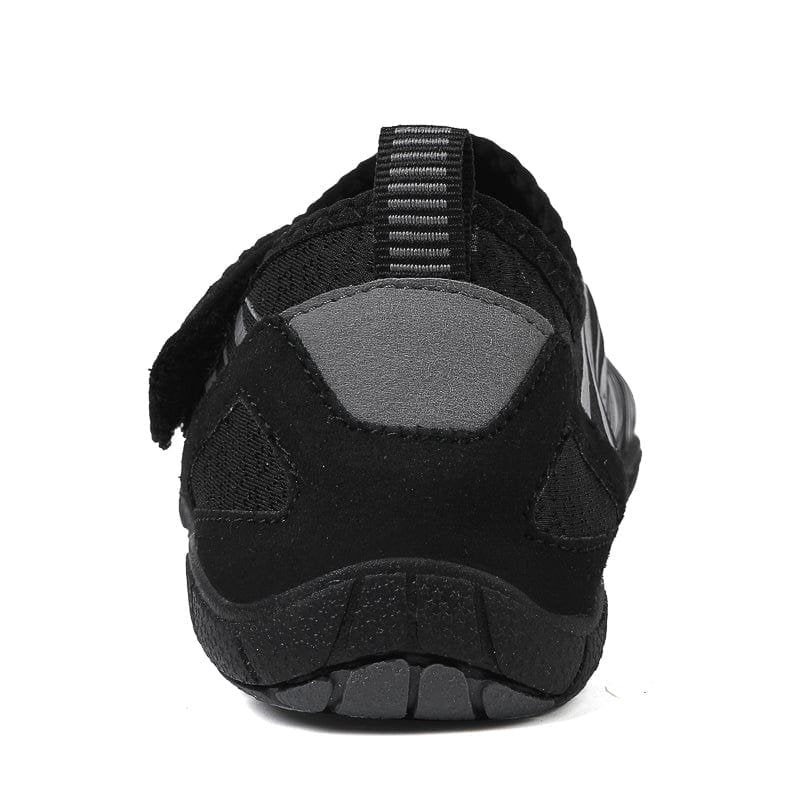 Solyn Slip-On Athletic Shoes in Black — Breathable Mesh, Low-Profile Sole