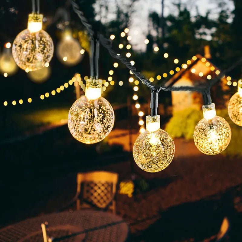 Solar Twinkle String Lights — 30 ft Starry LED Strand, Dusk-to-Dawn, IP65