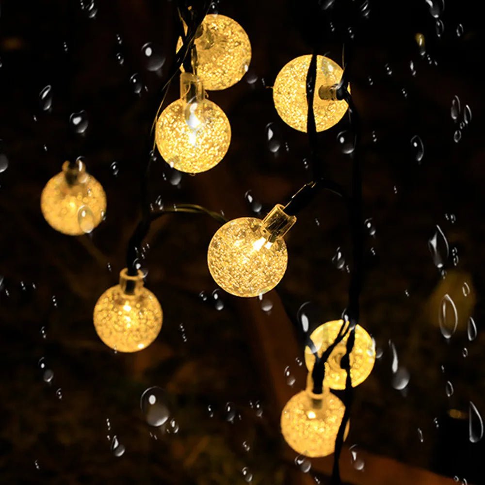 Solar Twinkle String Lights — 30 ft Starry LED Strand, Dusk-to-Dawn, IP65