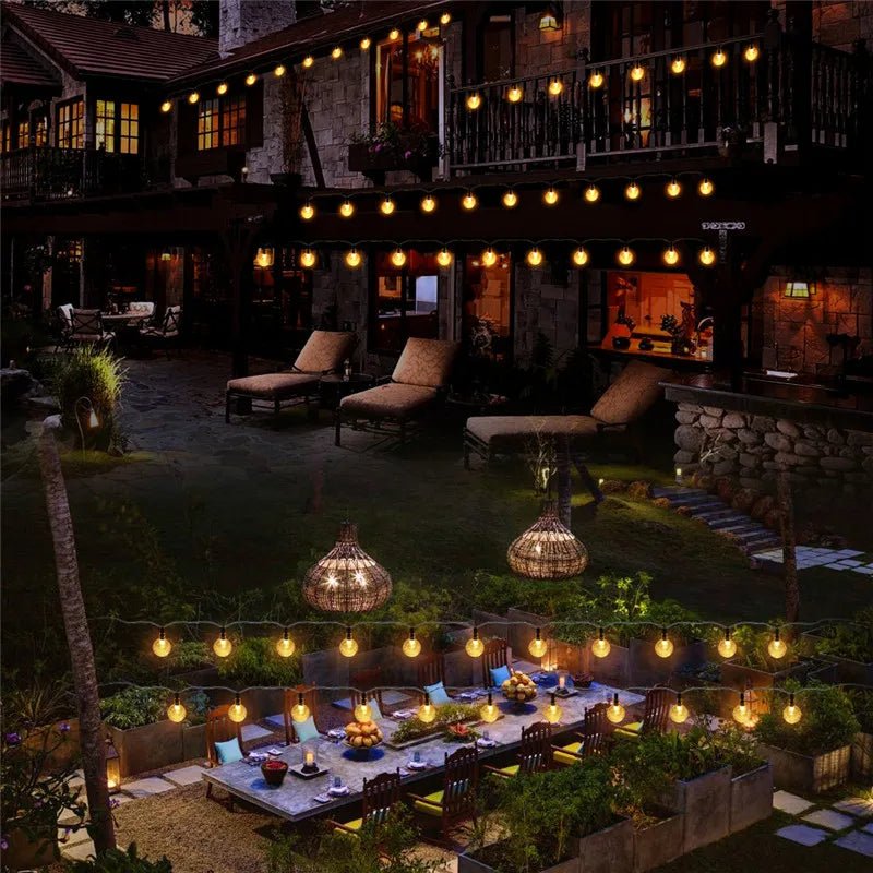 Solar Twinkle String Lights — 30 ft Starry LED Strand, Dusk-to-Dawn, IP65