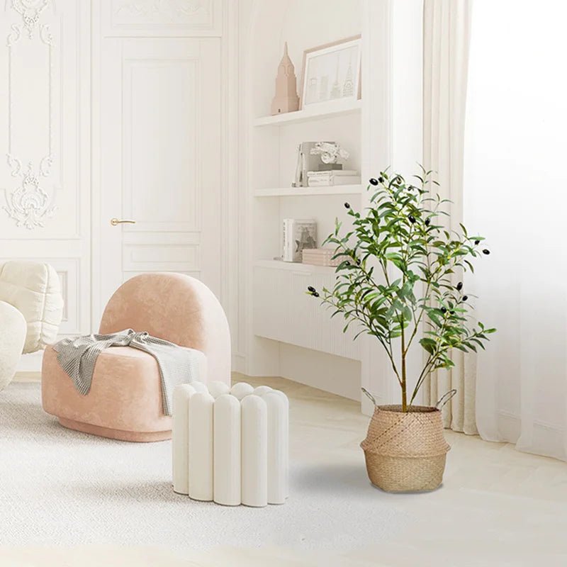 Faux Olive Branches — Lifelike Silk Stems with Olives, Mediterranean Decor