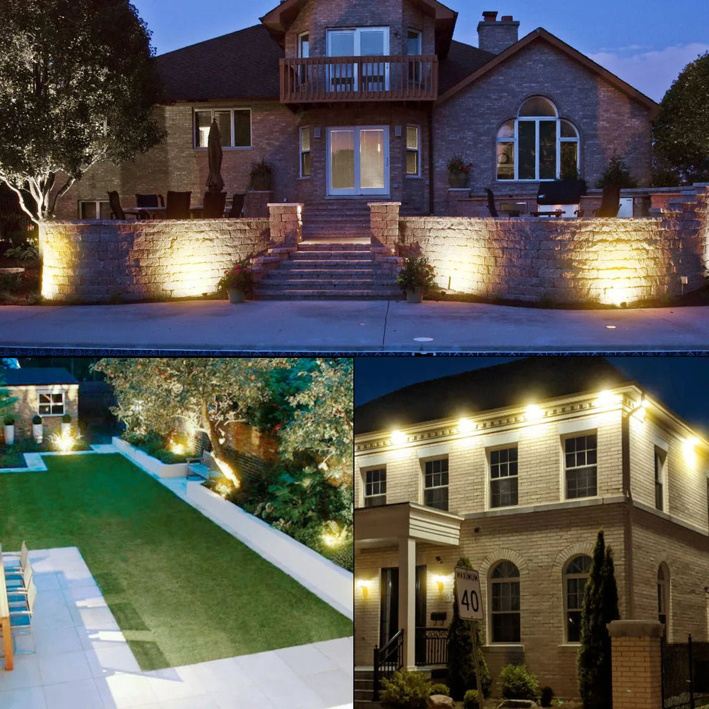 Solar Spotlights 5-Pack — Adjustable LED Landscape Lights, Dusk-to-Dawn, IP65, Ground Stakes