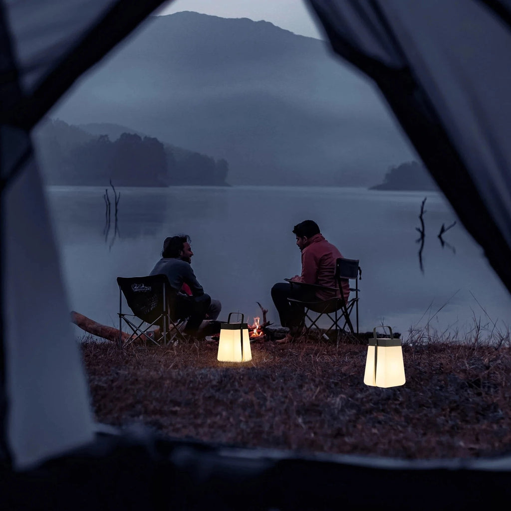Solar Box Lantern — Stainless Steel LED with Remote, Dusk-to-Dawn, IP65