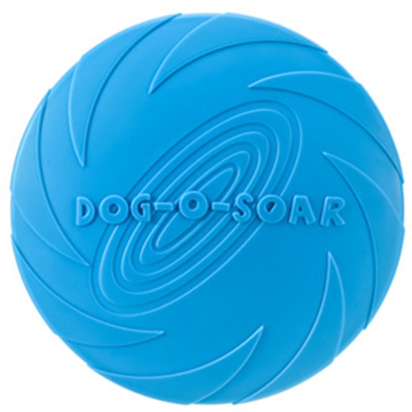 Natural Rubber Dog Flying Disc — Floating Fetch Toy for Land & Water Play