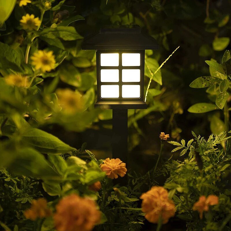 Solar LED Pathway Lanterns — 15" Dusk-to-Dawn Garden Lights, IP44, Low Maintenance