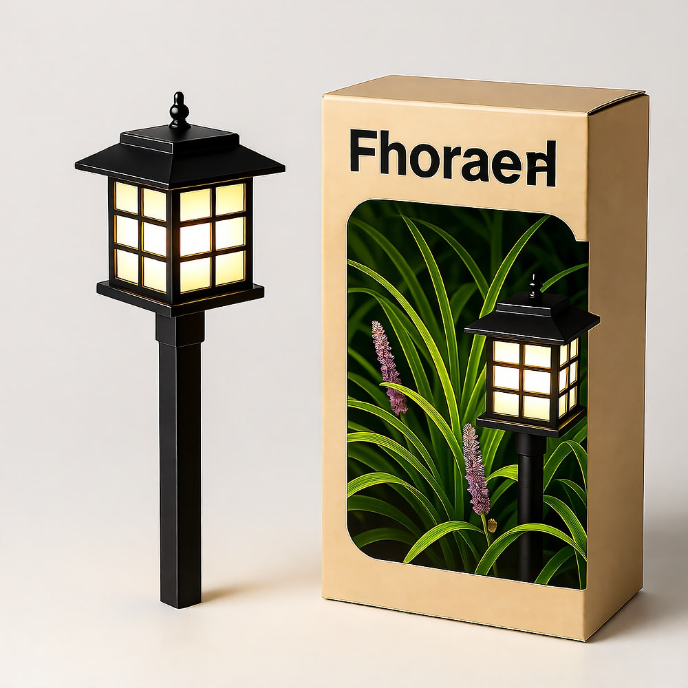 Solar LED Pathway Lanterns — 15" Dusk-to-Dawn Garden Lights, IP44, Low Maintenance