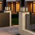Solar Post Lamp — Classic Stainless Steel LED Light for Driveways & Fence Posts, Dusk-to-Dawn