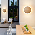 Natural Stone Wall Light — 9" Hardwired LED Sconce, IP65, Indoor/Outdoor
