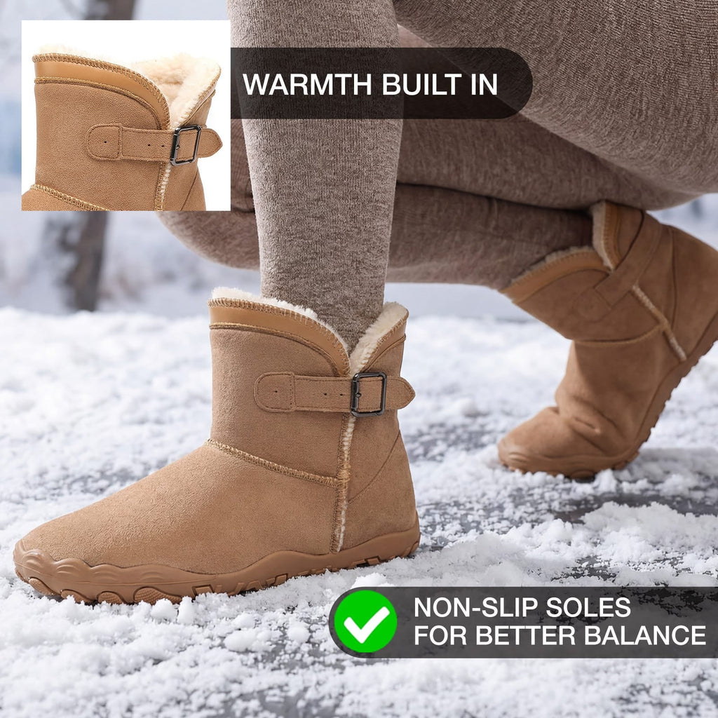 CloudHug Insulated Winter Boots, Flexible Sole, Lightweight, Minimalist Design for Cold Weather