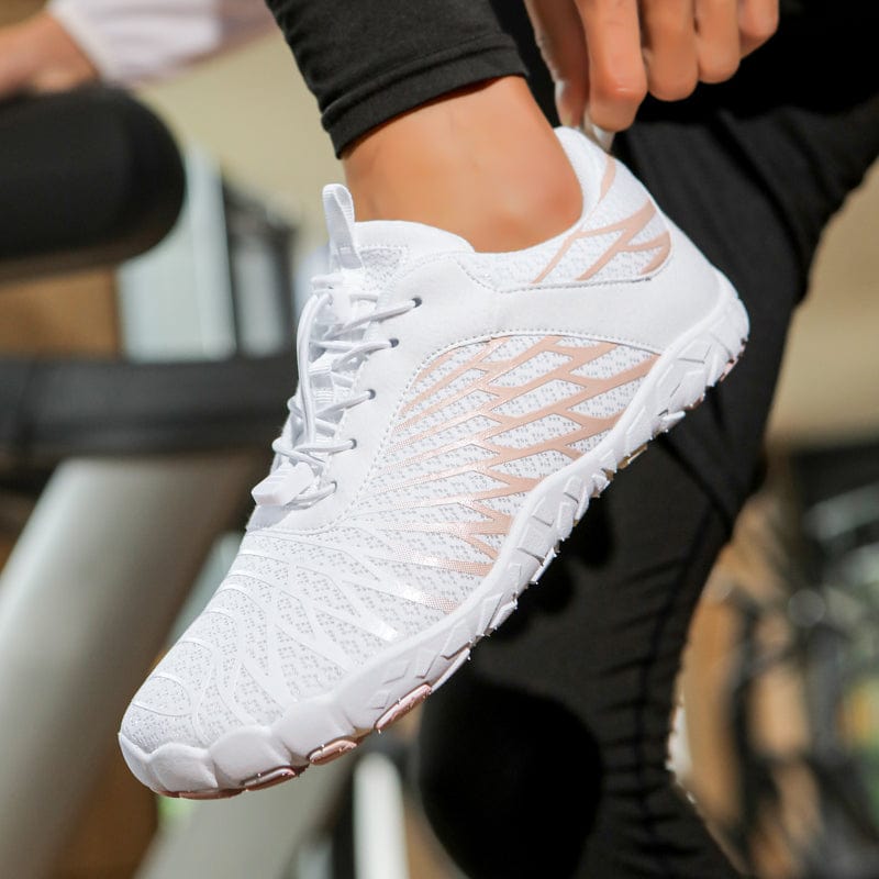 Alera Athletic Trainers — Breathable Mesh Upper, Lightweight Flexible Build, Sculpted Traction Outsole