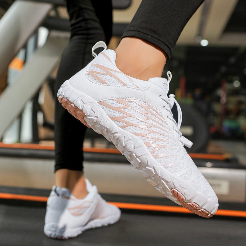Alera Athletic Trainers — Breathable Mesh Upper, Lightweight Flexible Build, Sculpted Traction Outsole