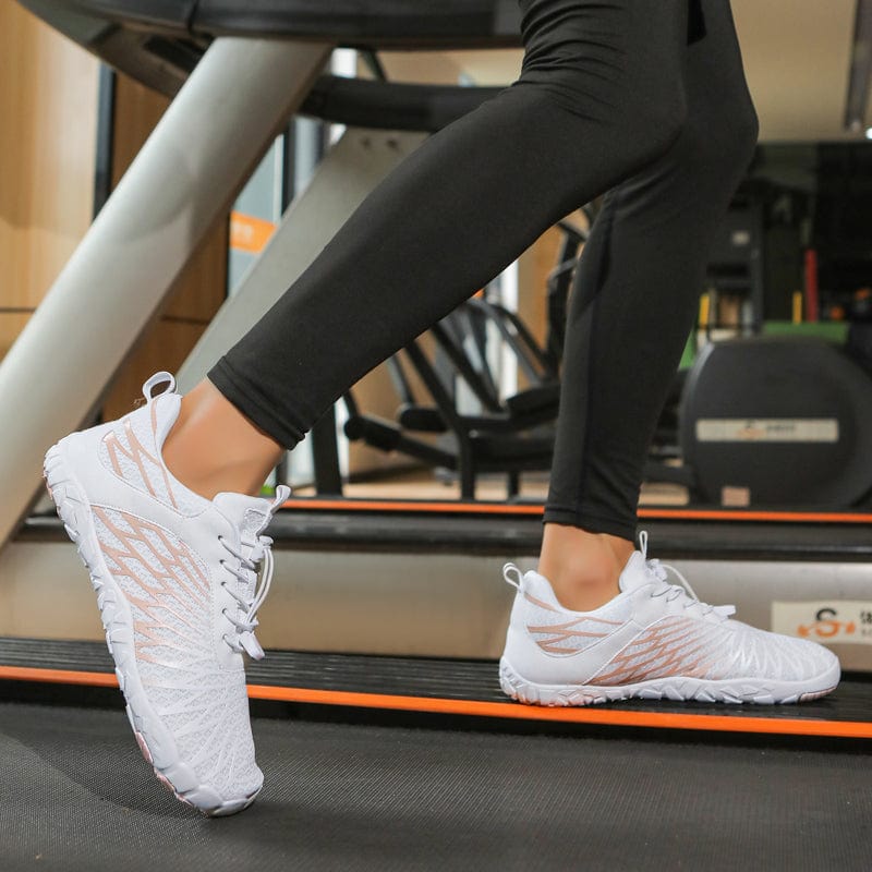 Alera Athletic Trainers — Breathable Mesh Upper, Lightweight Flexible Build, Sculpted Traction Outsole