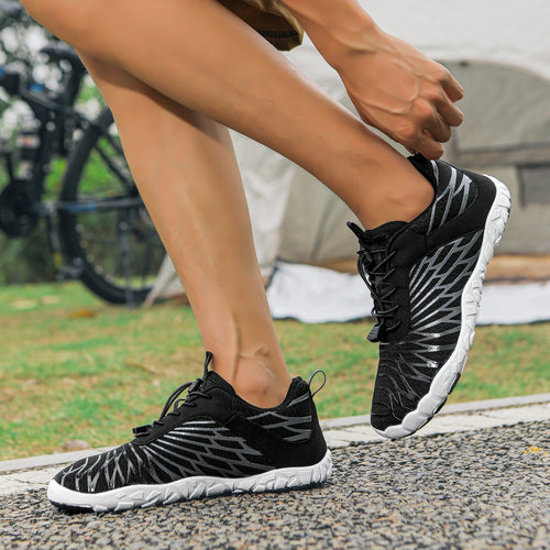 Alera Lightweight Sneakers in Charcoal — Breathable Mesh Everyday Athletic Shoes with Sculpted Outsole