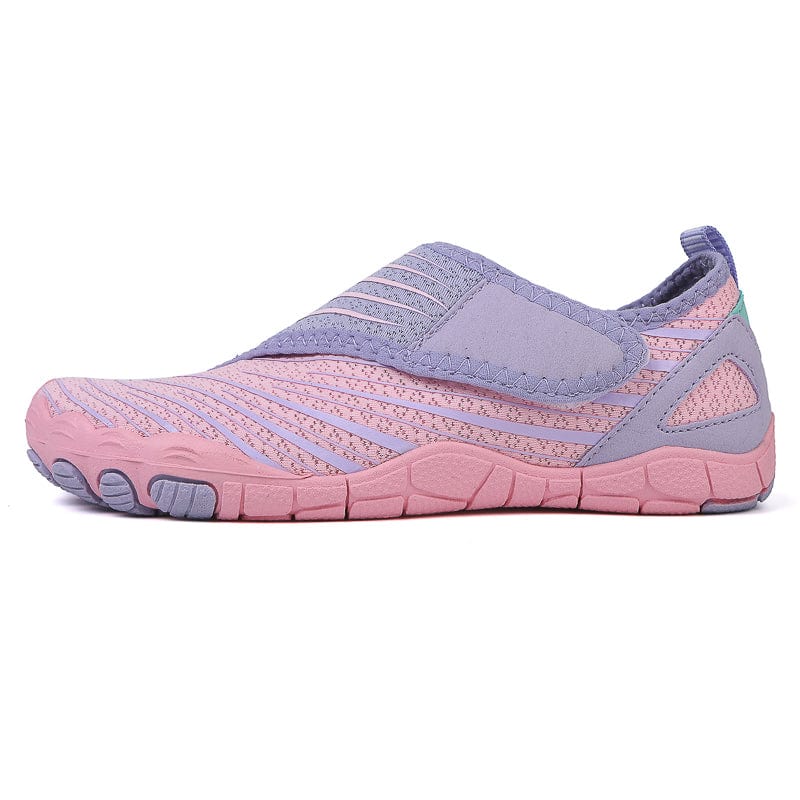 Solyn Mauve Slip-On Athletic Shoes, Breathable Mesh, Low-Profile Sole, Casual and Light Activity