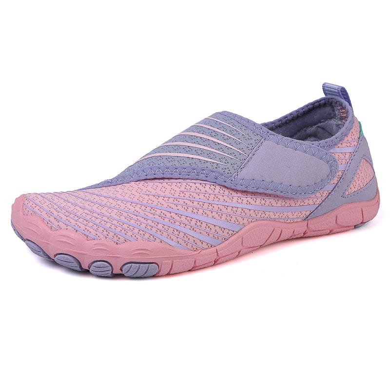Solyn Mauve Slip-On Athletic Shoes, Breathable Mesh, Low-Profile Sole, Casual and Light Activity
