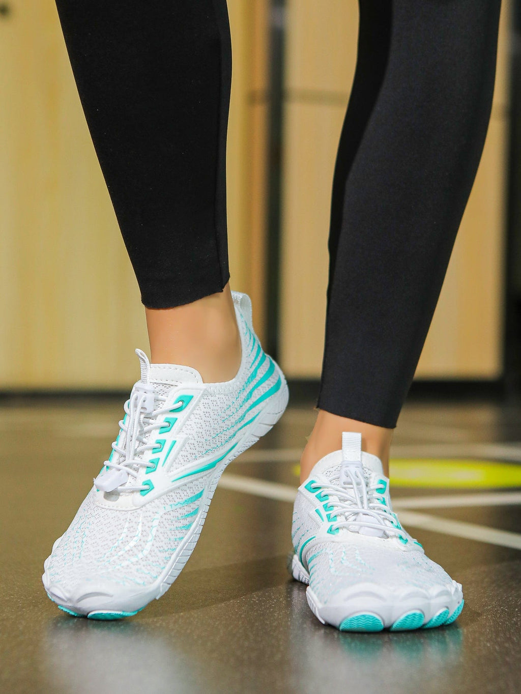 Flexto Glacier Mint Barefoot Shoes, Ultra-Flex Sole, Breathable Mesh, Lightweight Everyday Footwear