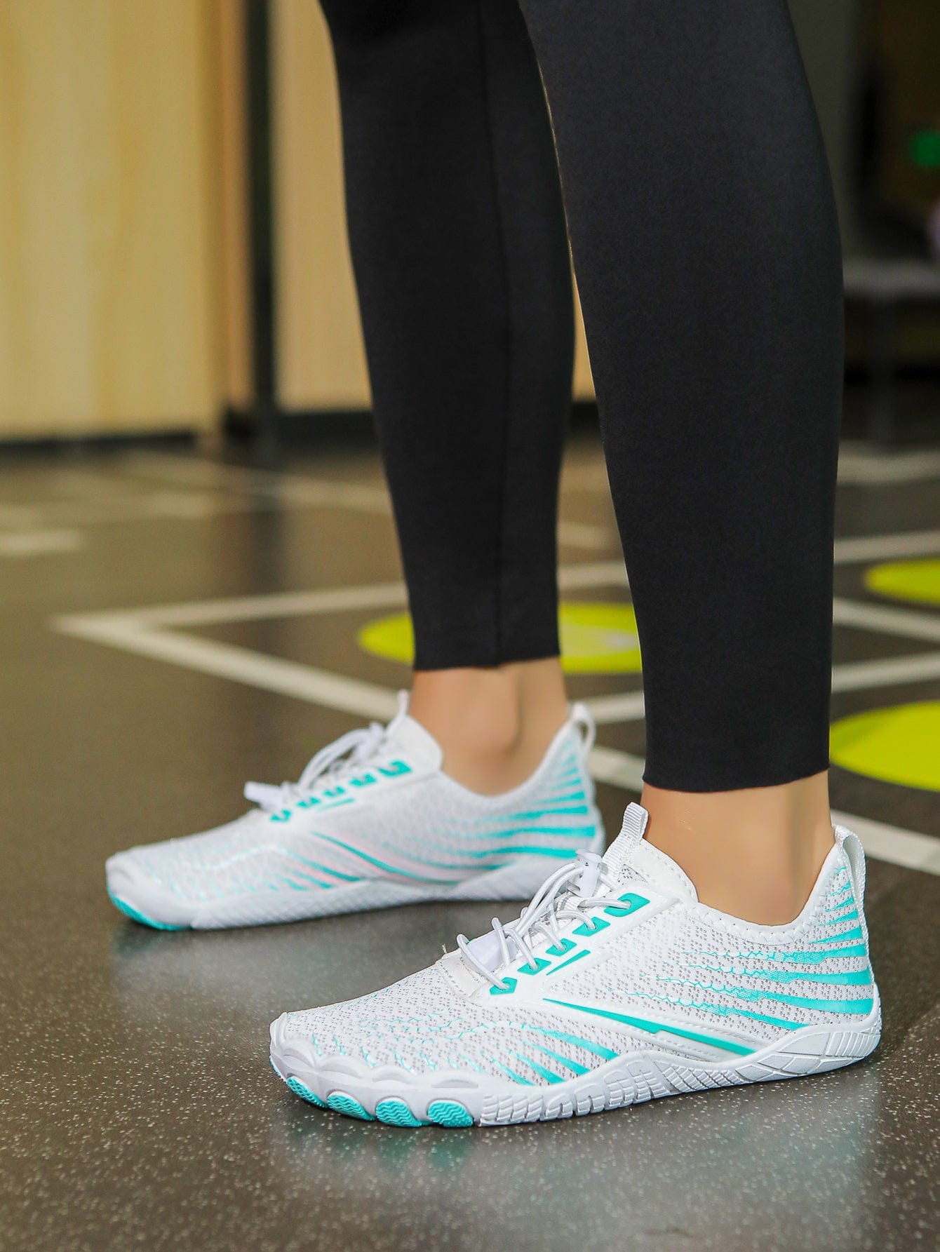 Flexto Glacier Mint Barefoot Shoes, Ultra-Flex Sole, Breathable Mesh, Lightweight Everyday Footwear