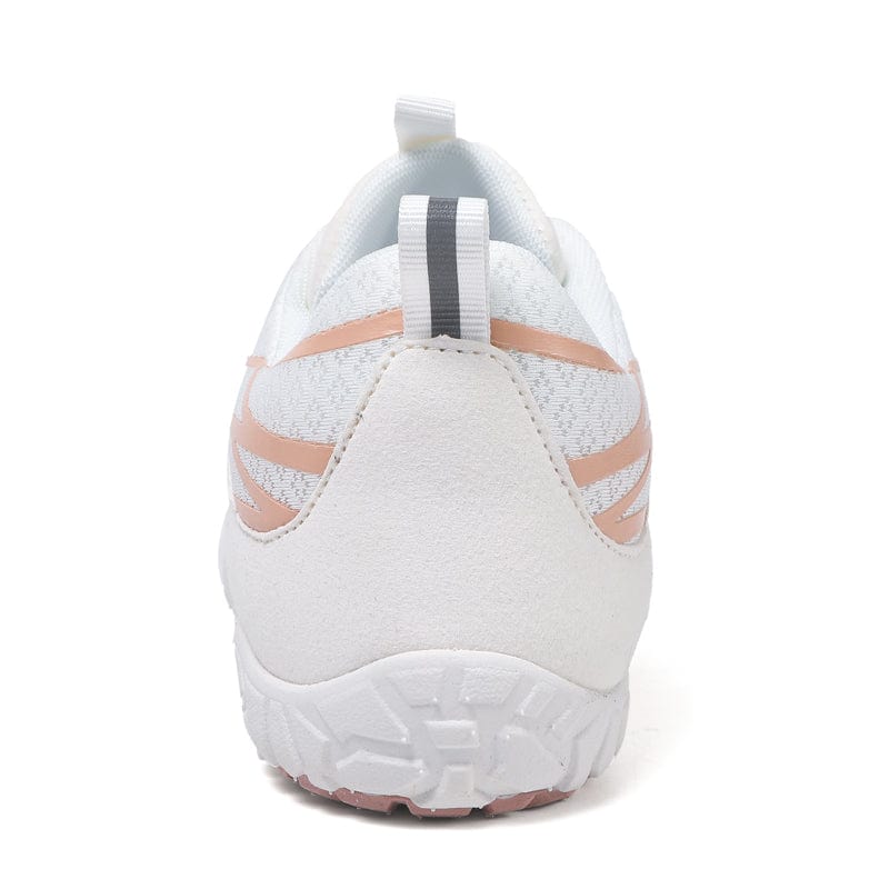 Alera Lightweight Athletic Shoes in Peach — Breathable Mesh Everyday Sneakers with Sculpted Outsole