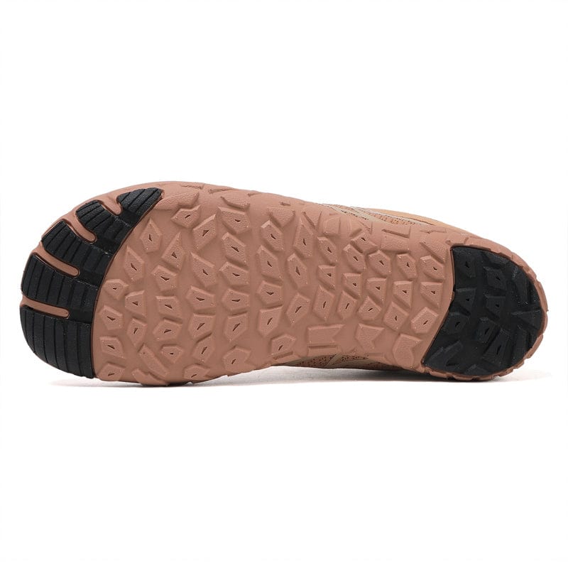 Alera Lightweight Sneakers in Almond — Breathable Mesh Everyday Athletic Shoes with Sculpted Outsole