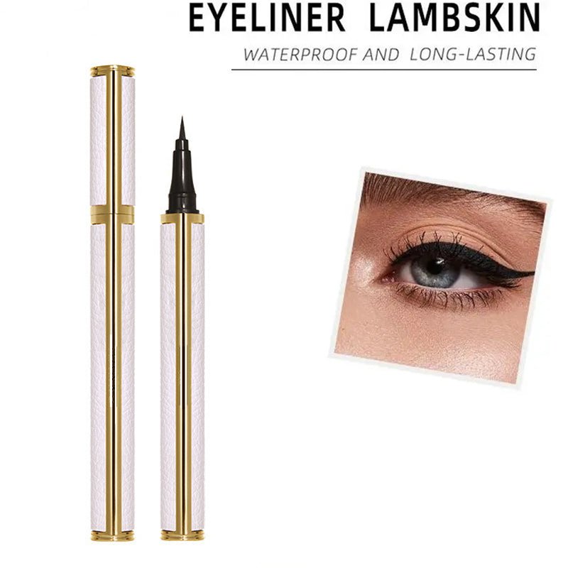 Waterproof Liquid Eyeliner Pen — Ultra-Fine 0.01mm Precision Tip, Quick-Dry Jet Black, 1ml
