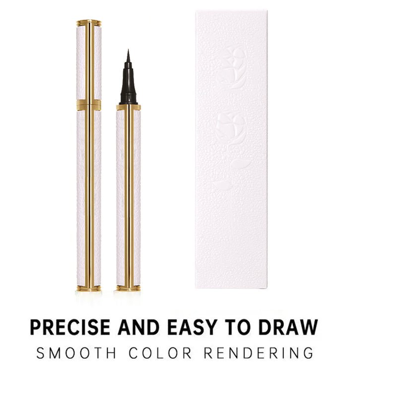 Waterproof Liquid Eyeliner Pen — Ultra-Fine 0.01mm Precision Tip, Quick-Dry Jet Black, 1ml