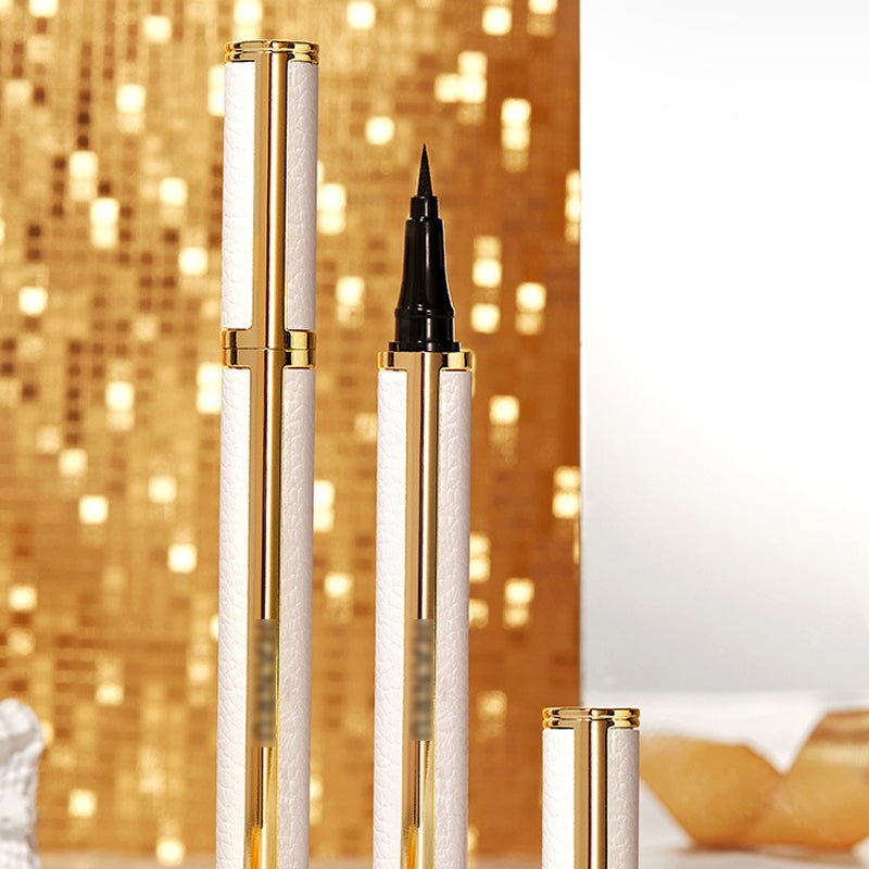 Waterproof Liquid Eyeliner Pen — Ultra-Fine 0.01mm Precision Tip, Quick-Dry Jet Black, 1ml