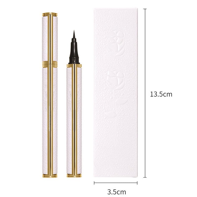 Waterproof Liquid Eyeliner Pen — Ultra-Fine 0.01mm Precision Tip, Quick-Dry Jet Black, 1ml