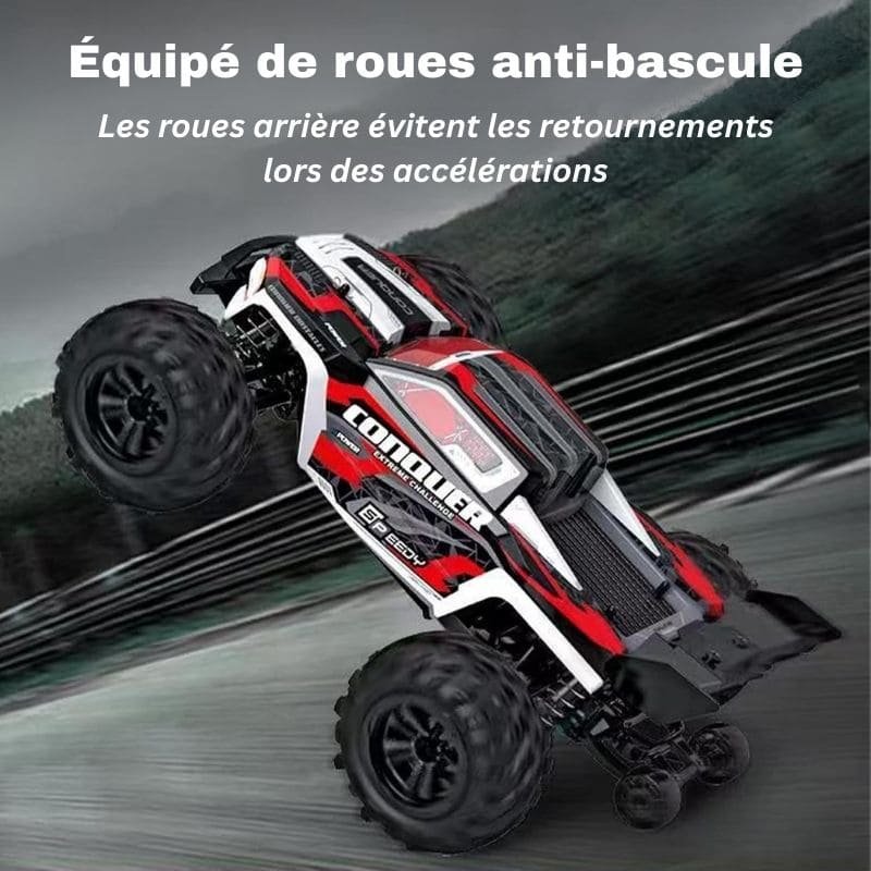 4x4 Off-Road RC Car — 50 km/h Top Speed, Full Suspension, 2.4 GHz Remote, USB Rechargeable, Ages 8+