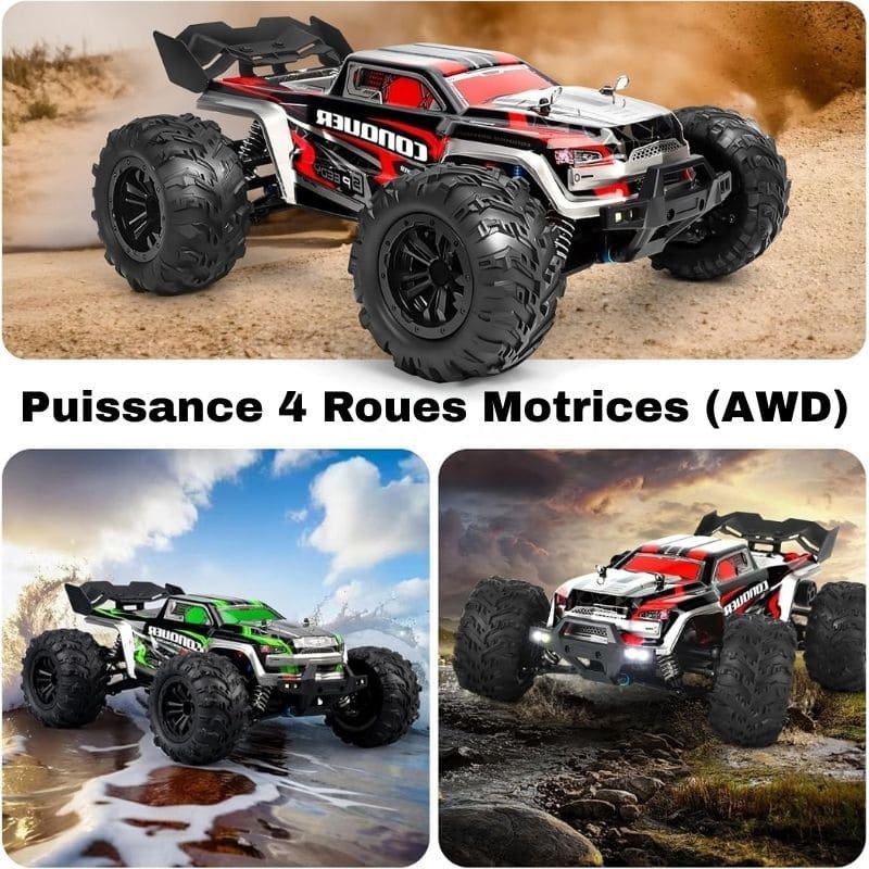 4x4 Off-Road RC Car — 50 km/h Top Speed, Full Suspension, 2.4 GHz Remote, USB Rechargeable, Ages 8+