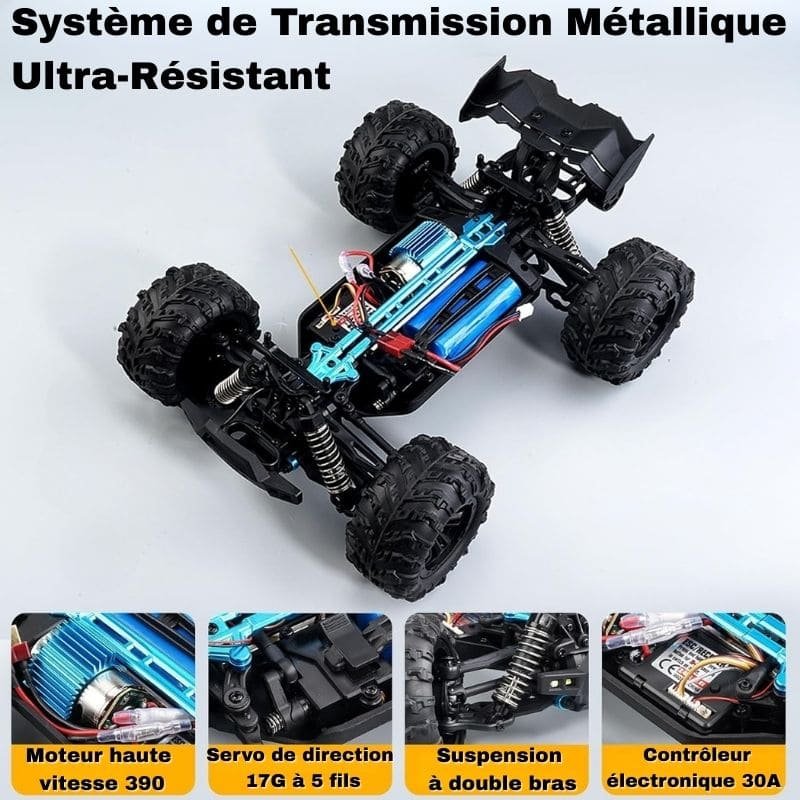 4x4 Off-Road RC Car — 50 km/h Top Speed, Full Suspension, 2.4 GHz Remote, USB Rechargeable, Ages 8+