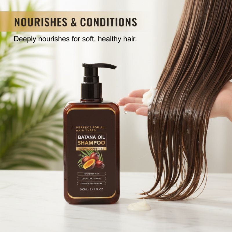 Batana Oil Shampoo — Nourishing & Smoothing Repair Wash for All Hair Types, 300ml