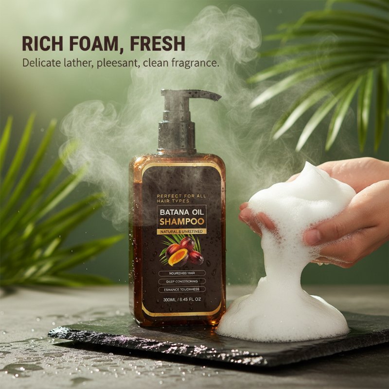 Batana Oil Shampoo — Nourishing & Smoothing Repair Wash for All Hair Types, 300ml