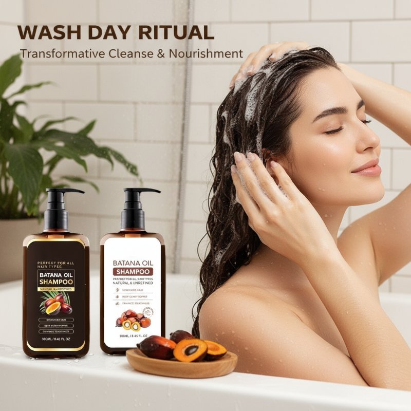 Batana Oil Shampoo — Nourishing & Smoothing Repair Wash for All Hair Types, 300ml