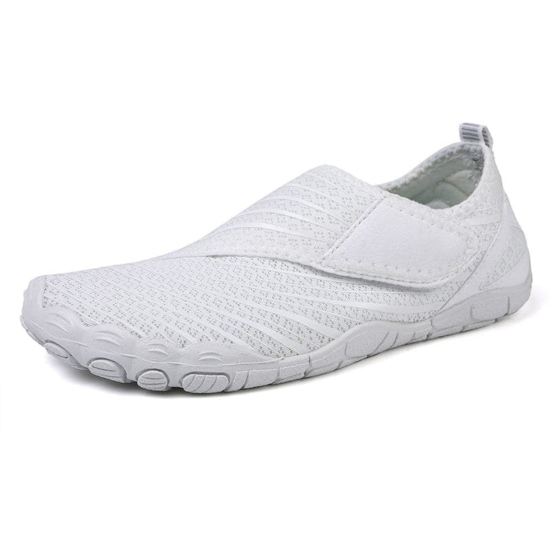 Solyn Slip-On Athletic Shoes in Off-White — Breathable Mesh, Low-Profile Sole