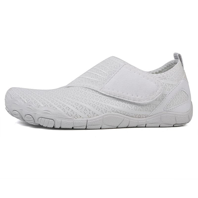 Solyn Slip-On Athletic Shoes in Off-White — Breathable Mesh, Low-Profile Sole
