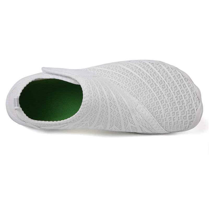 Solyn Slip-On Athletic Shoes in Off-White — Breathable Mesh, Low-Profile Sole