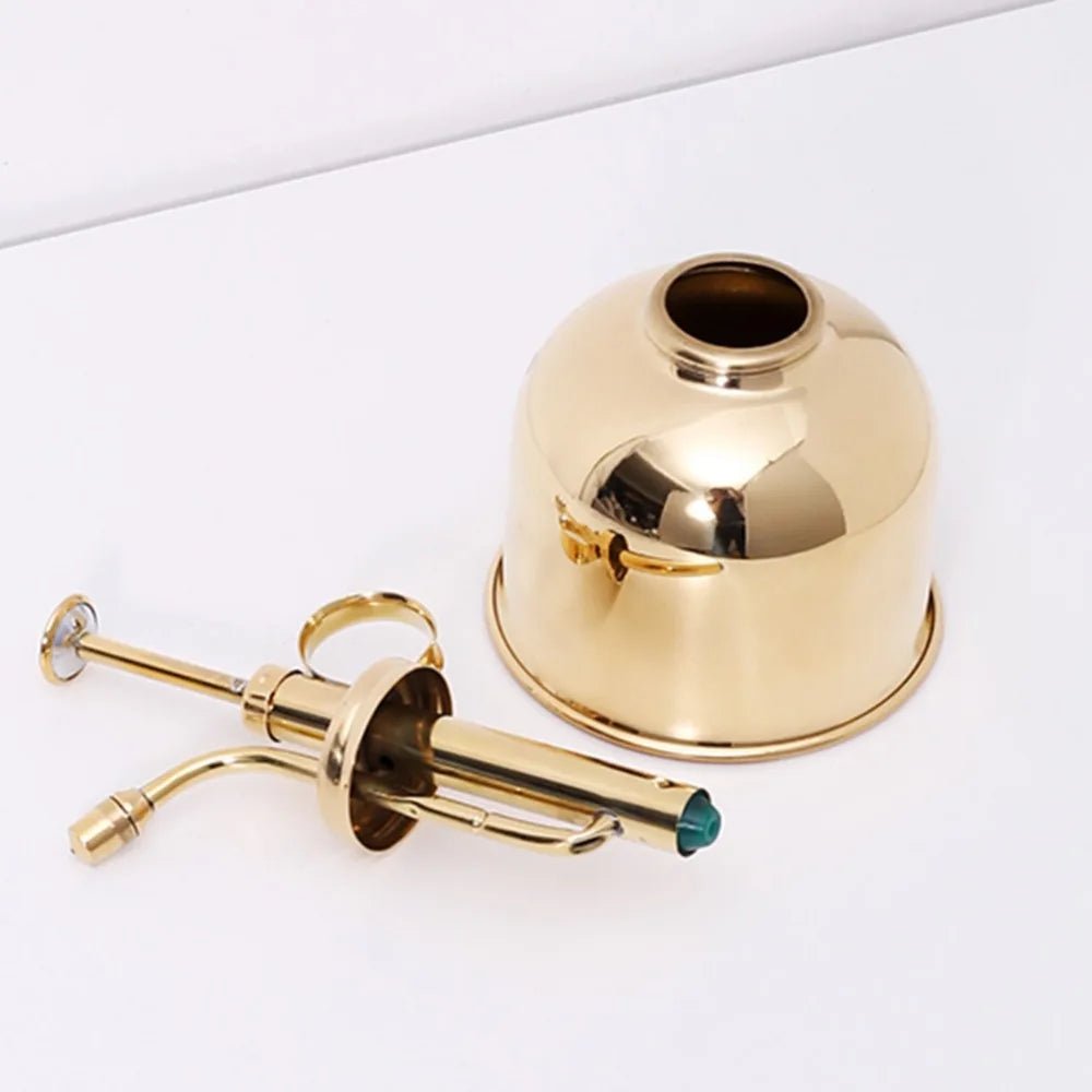 Brass Plant Mister — 6" Gold Spray Bottle with Fine Nozzle for Indoor Plants