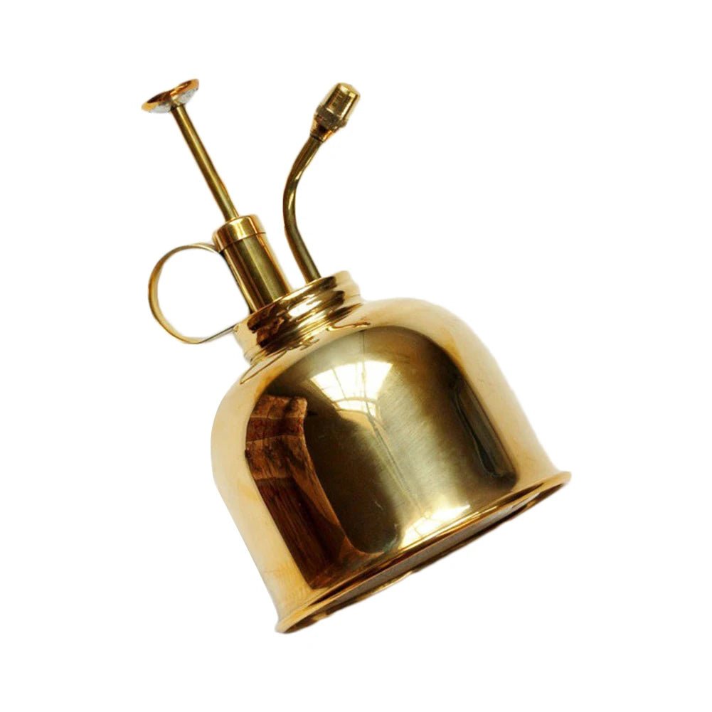 Brass Plant Mister — 6" Gold Spray Bottle with Fine Nozzle for Indoor Plants