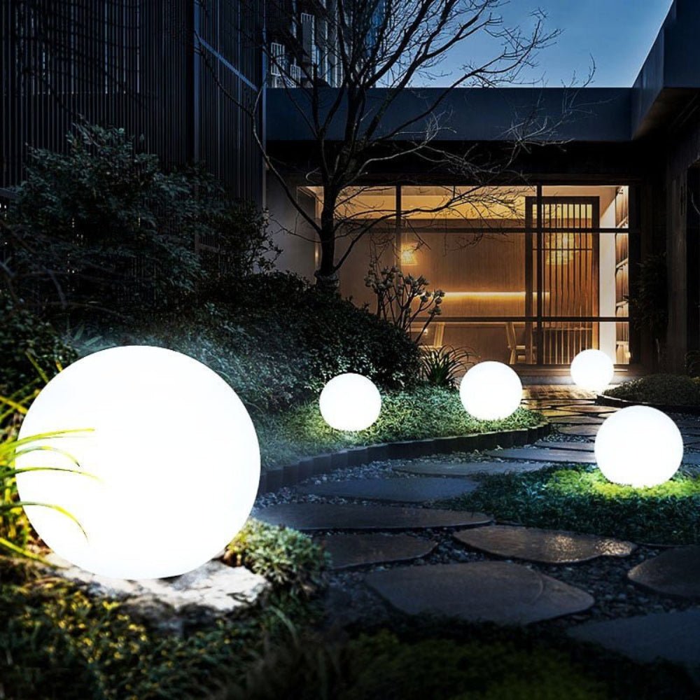 Solar Globe Light — 16 Colors with Remote, 100 Lumens, Dusk-to-Dawn, IP65, 5 Sizes