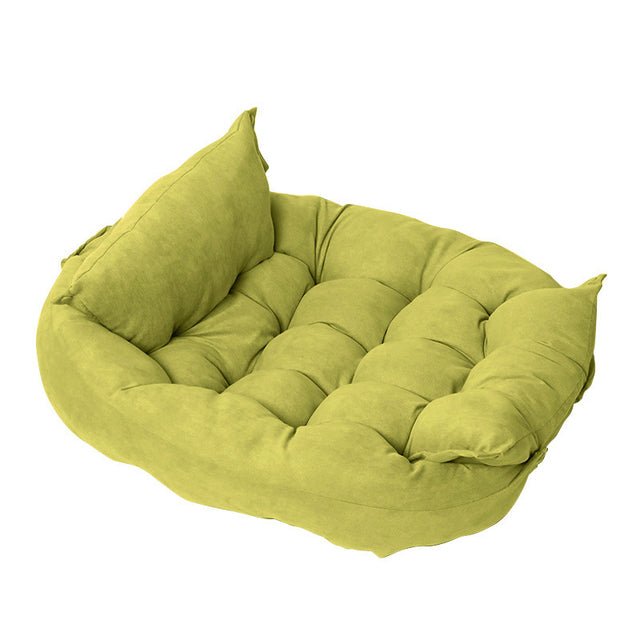 Adjustable Nest Dog Bed — 3-Layout Convertible, Soft Cotton Fill, Machine Washable & Dryer Safe