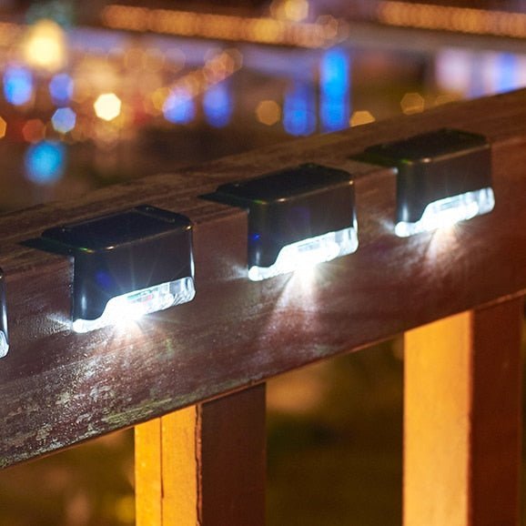 Solar Stair Lights — Dusk-to-Dawn LED Wall Mount for Steps, Decks & Paths, IP65